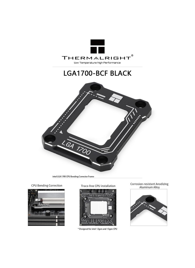 Thermalright Thermalright Intel 13/14th Generation LGA1700 Anti-Bending Buckle,Curved Pressure Plate,CPU Fixing Buckle,CPU Stress Bending Correction Fixer, Fully Fitted and Fixed Without Trace Installation (Black)  - Image 2