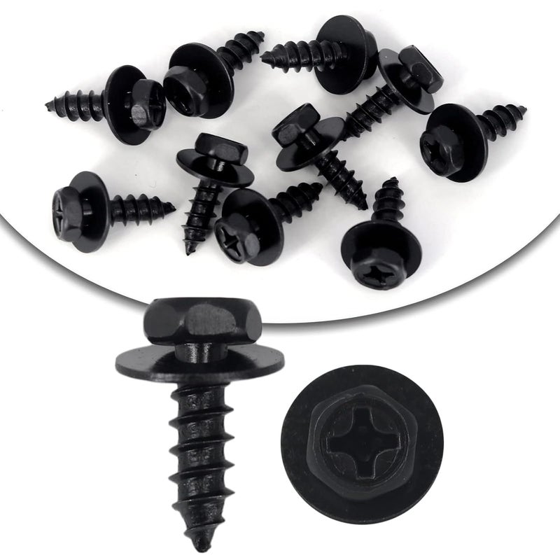 Gistilli 10pcs Front Fender Liner Bolts Bumper Cover Splash Shield Mud Guard Screws Compatible with Lexus Toyota Camry Corolla Highlander RAV4 9015960498 KSA standard compatible design - Image 1
