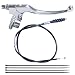HOOUP 78 Dirt Bike Left Clutch Handle Lever and 389 Clutch Cable for SSR110 SSR125 SSR140 Coolster M125 Apollo RFZ125 Tao Tao DB17 Baja Kayo Roketa Kinda Chinese Pit Dirt Bike Motorcycle Silver - Image 2