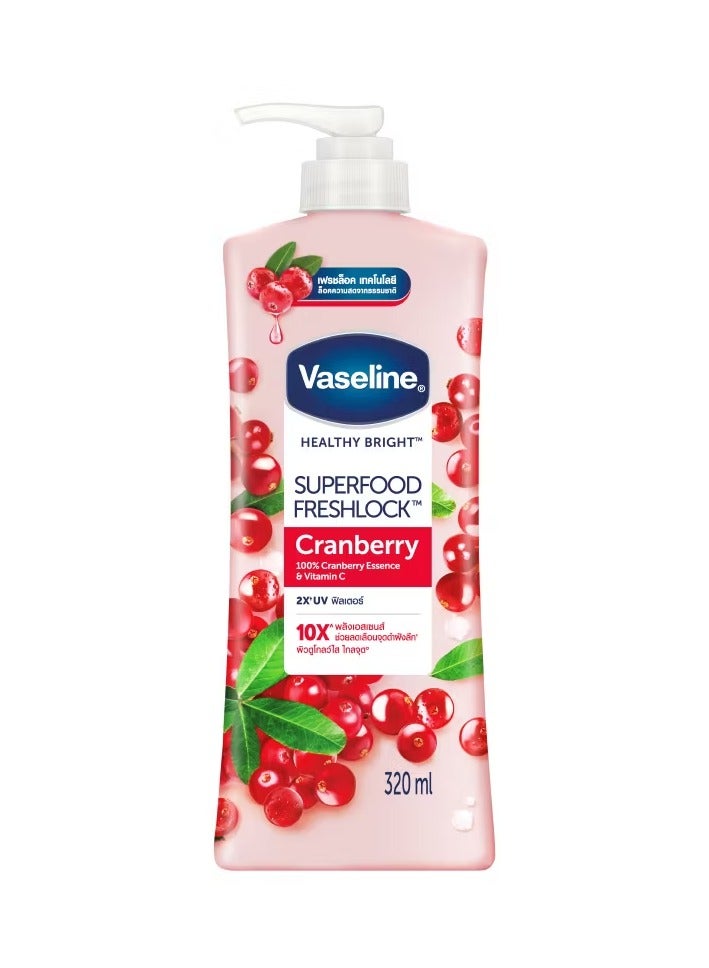 فازلين لوشن فازلين سوبر فود فريشلوك بالتوت البري 320 مل. - Image 1