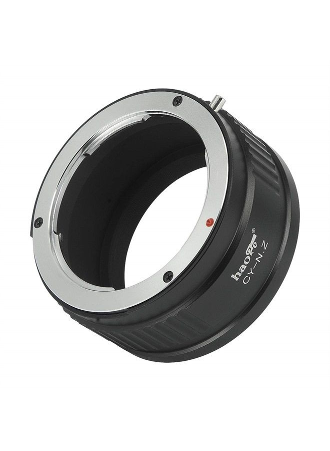 Haoge Manual Lens Mount Adapter for Contax/Yashica C/Y CY Mount Lens to Nikon Z Mount Camera Such as Z6 Z7