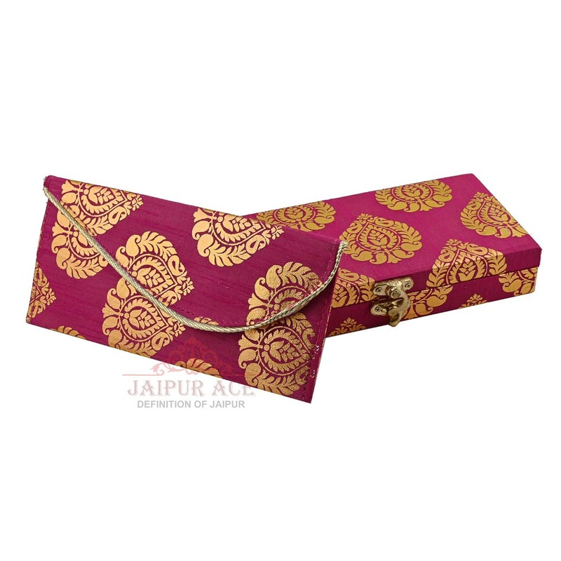 JAIPUR ACE Jaipur Ace Printed Decorative Shagun Cash Money Box with Envelop Wedding Gift Jewellery Wrap Assorted Pack of 2 Multicolored Gaddi Box  - Image 5