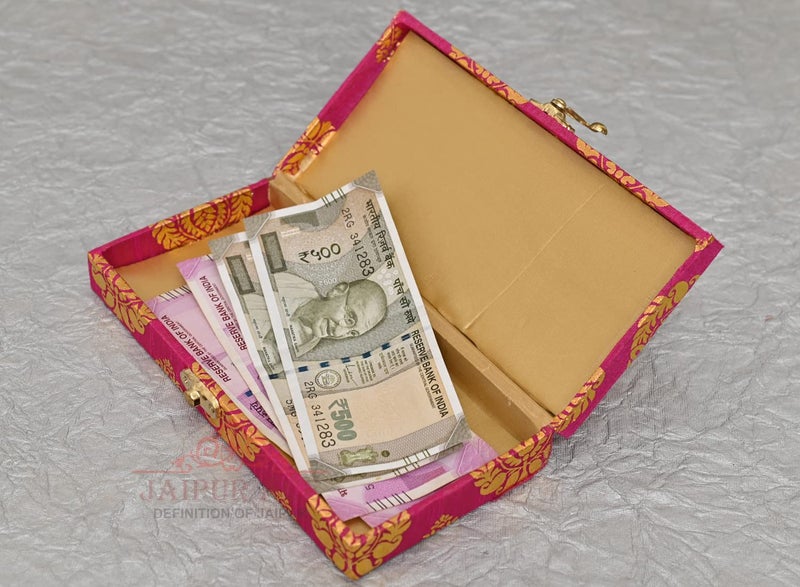 JAIPUR ACE Jaipur Ace Printed Decorative Shagun Cash Money Box with Envelop Wedding Gift Jewellery Wrap Assorted Pack of 2 Multicolored Gaddi Box  - Image 4
