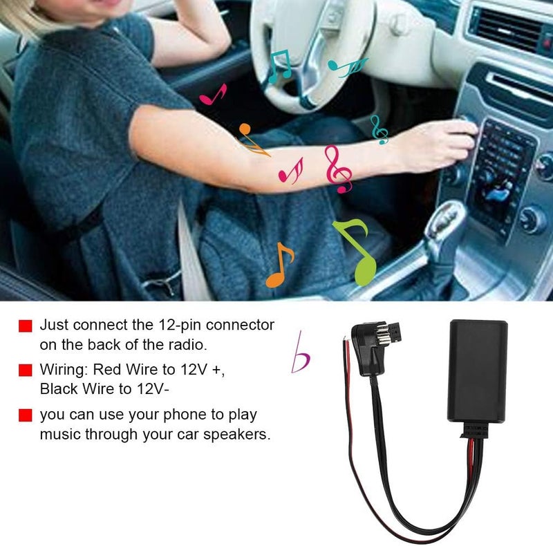 Akozon محول بلوتوث للسيارة، محول AUX بلوتوث للسيارة لوحدة الصوت الاستيريو لنظام IP-Bus - Image 2