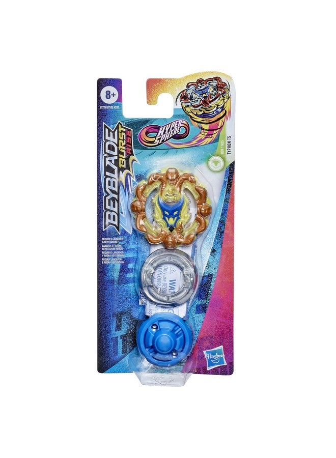 بي بليد مجموعة واحدة من Beyblade Burst Rise Hypersphere Typhon T5 - لعبة قتالية من النوع الدفاعي ذات الدوران الأيمن، للأعمار من 8 سنوات فما فوق - Image 2