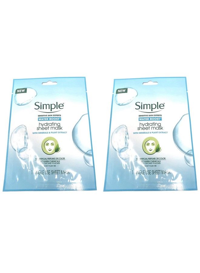 simple Water Boost Hydrating Sheet Mask 1 Mask (Bundle Of 2) - Image 2