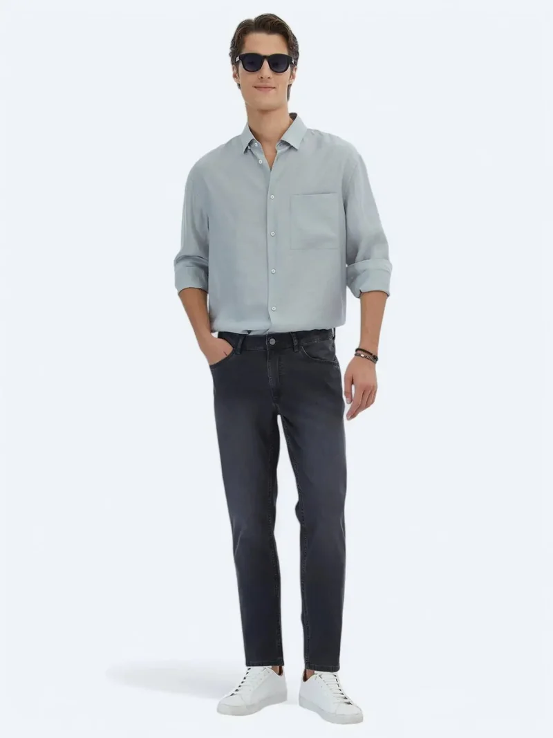 كيب بنطلون جينز قطني مخلوط بقصة ضيقة من هارد كول