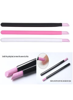 SYOSI Pumice Stone Nail File Cuticle Stone Pusher, 30 Pcs 3 Color Nail Art Pen Cuticle Remover Trimmer Buffer Manicure Tools Nail Sanding Sticks for Household Beauty Salon Peeling Dead Skin Repairing  - Image 4