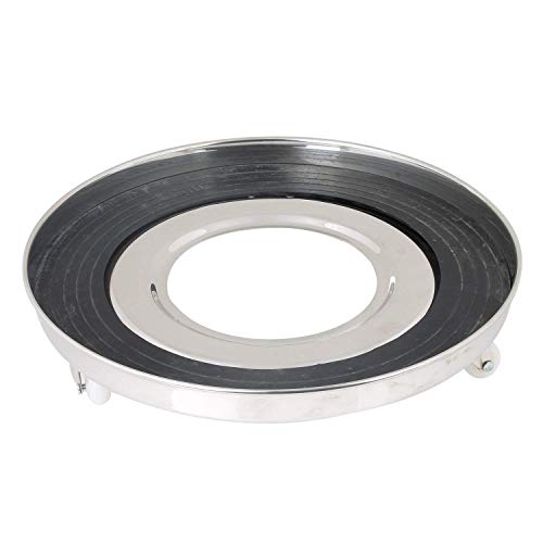Konquer TimeS Stainless Steel Gas Cylinder Trolley With Wheels | Gas Trolly | Lpg Cylinder Stand With Rubber Protection | Plastic Wheels. - Image 1