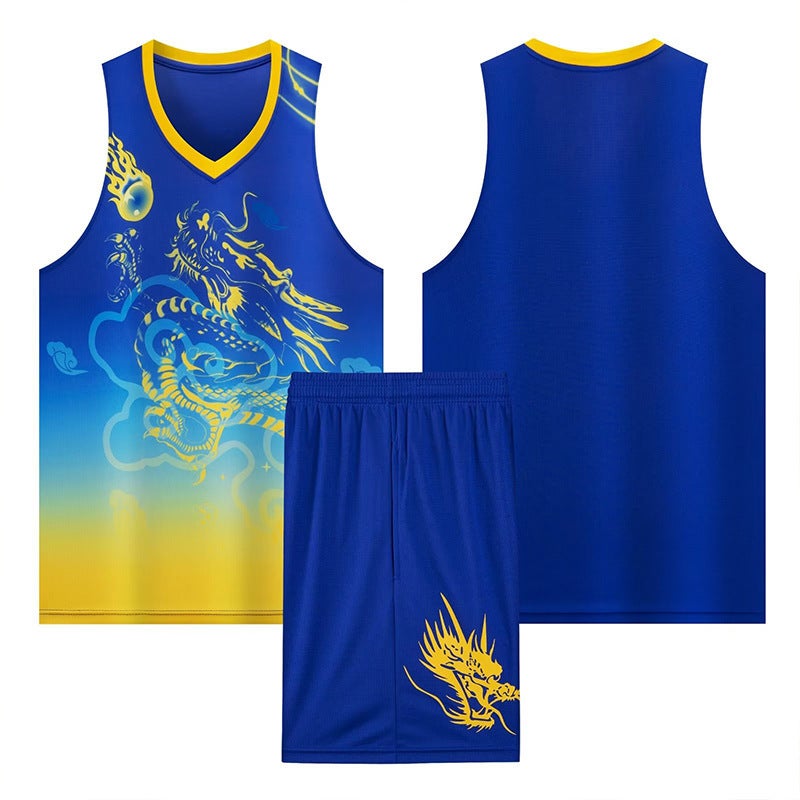 Dragon Boat Costume Adult Basketball Uniform Set Dragon Boat Festival Dragon Boat Race Team Uniform Training Team Uniform Dragon Boat Printing Number - Image 3