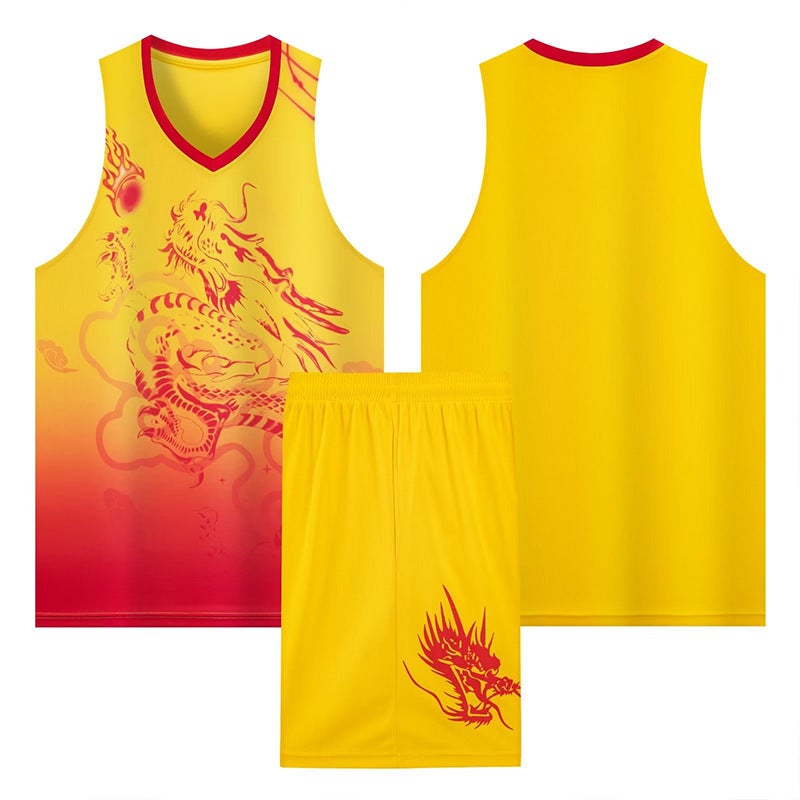 Dragon Boat Costume Adult Basketball Uniform Set Dragon Boat Festival Dragon Boat Race Team Uniform Training Team Uniform Dragon Boat Printing Number - Image 5