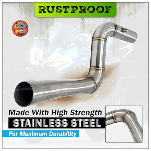 OBEROI'S TRADERS OBEROI’S TRADERS Stainless Steel Slip-on Exhaust Bend Pipe For Pulsar NS 200 | RS 200 | AS 200 | NS 160 | Dominar 250/400 - Image 4
