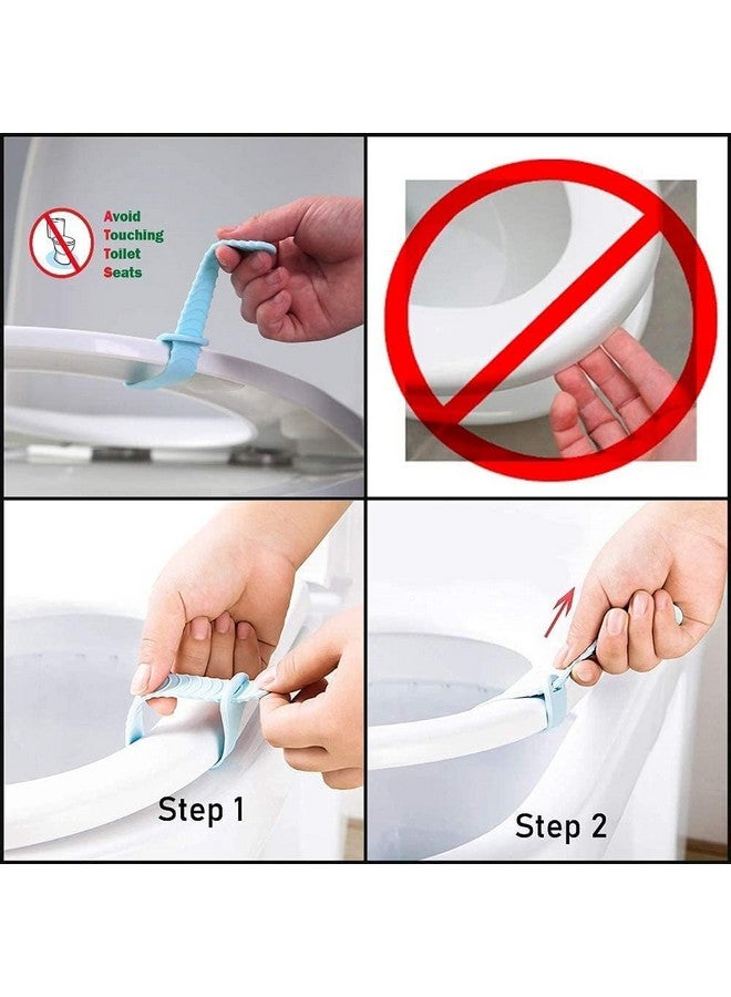 PUTHAK Toilet Seat Handle Lifter - Household Cushion Lifter for General Purpose Sitting - Avoid Touching Lid (Pack of 4) - Image 4