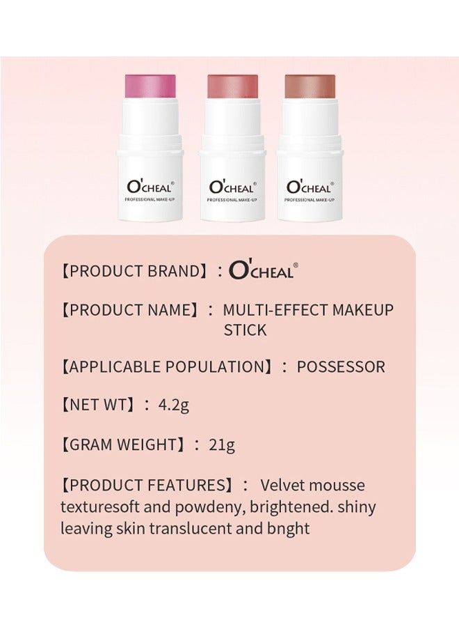 اوكيل متعدد التأثير الخد والشفاه عصا ، كريم كونتور عصا ، ماكياج متعدد العصي ، عصا خافي عيوب الوجه ، خفيفة الوزن ، كريمية ، خفيفة الوزن لجميع البشرة ، سهلة الاستخدام أثناء التنقل # 04 - Image 5