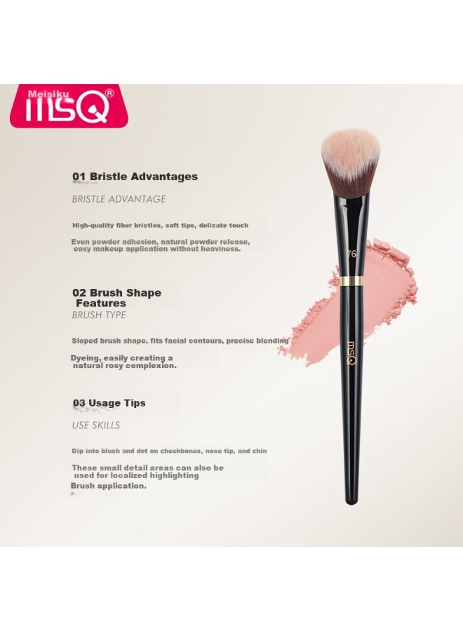 Msq Piano Master No.76 Slant Blush Cream Brush Soft Makeup Contour Brush Single Piece - Image 1