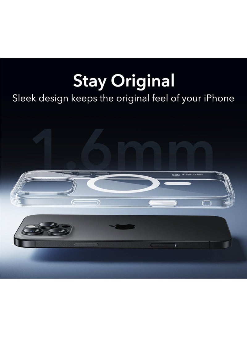 أنيوغرو متوافق مع حافظة Apple iPhone 16 Pro Max،  دعم MagSafe المغناطيسي، غطاء شفاف iPhone 16 Pro Max مع زر كاميرا مستقل، حماية من السقوط بمستوى عسكري - شفاف - Image 5