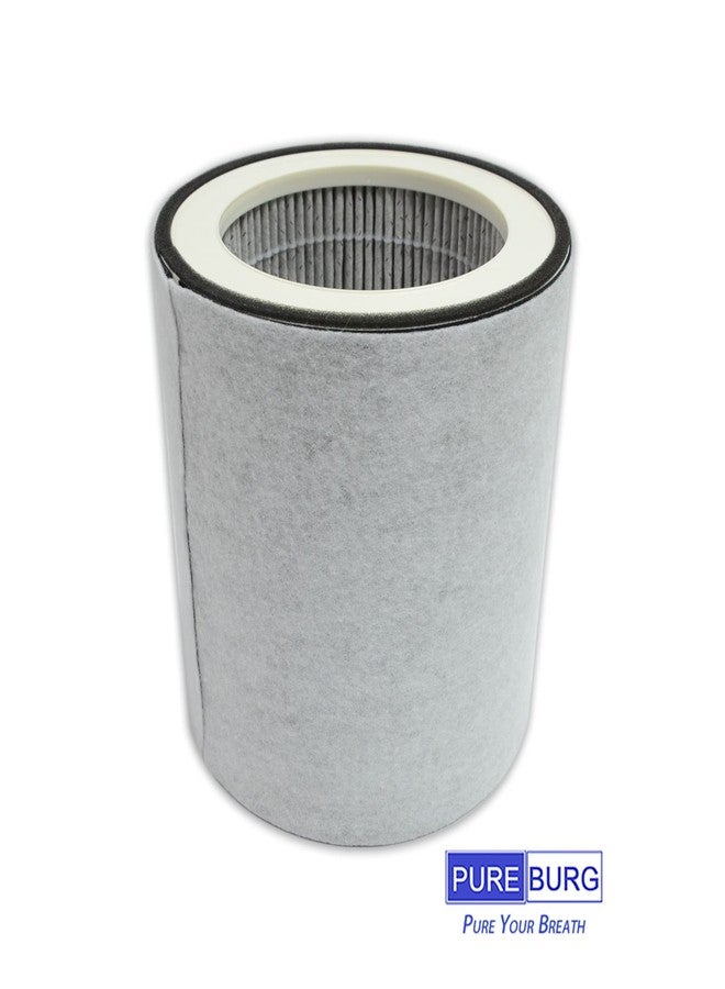 PUREBURG فلتر بديل من بيوربيرغ متوافق مع جهاز تنقية الهواء للغرف الكبيرة من شركة بيور، طراز A1130A، H13، فلتر هيبا حقيقي مع كربون نشط، 2 في 1 لتنقية الهواء من الغبار والمركبات العضوية المتطايرة والروائح - Image 5
