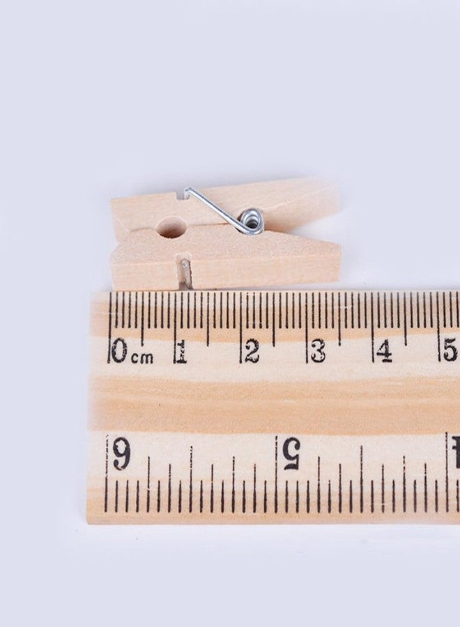 Desi Rang Small 10 Piece Mini Wooden Clips pegs 1 inch (35mm) for Decoration, Art, Hanging Pictures, Photographs, Light Weight Toys, Arts - Image 3