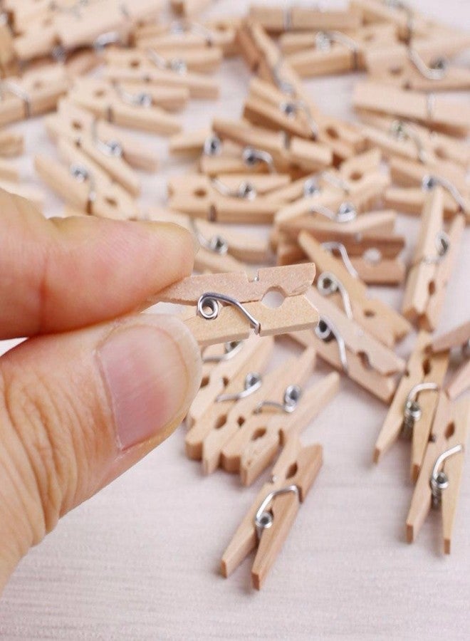 Desi Rang Small 10 Piece Mini Wooden Clips pegs 1 inch (35mm) for Decoration, Art, Hanging Pictures, Photographs, Light Weight Toys, Arts - Image 5