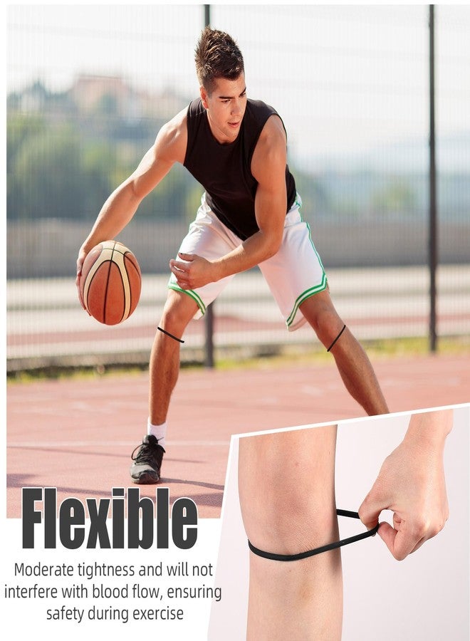 WinnerWhy 2 Pcs Silicone Patella Tendon Support Strap Patella Band Knee Band for Knee Pain Knee Strap Brace Support for Volleyball Basketball Running Soccer(Black) - Image 3
