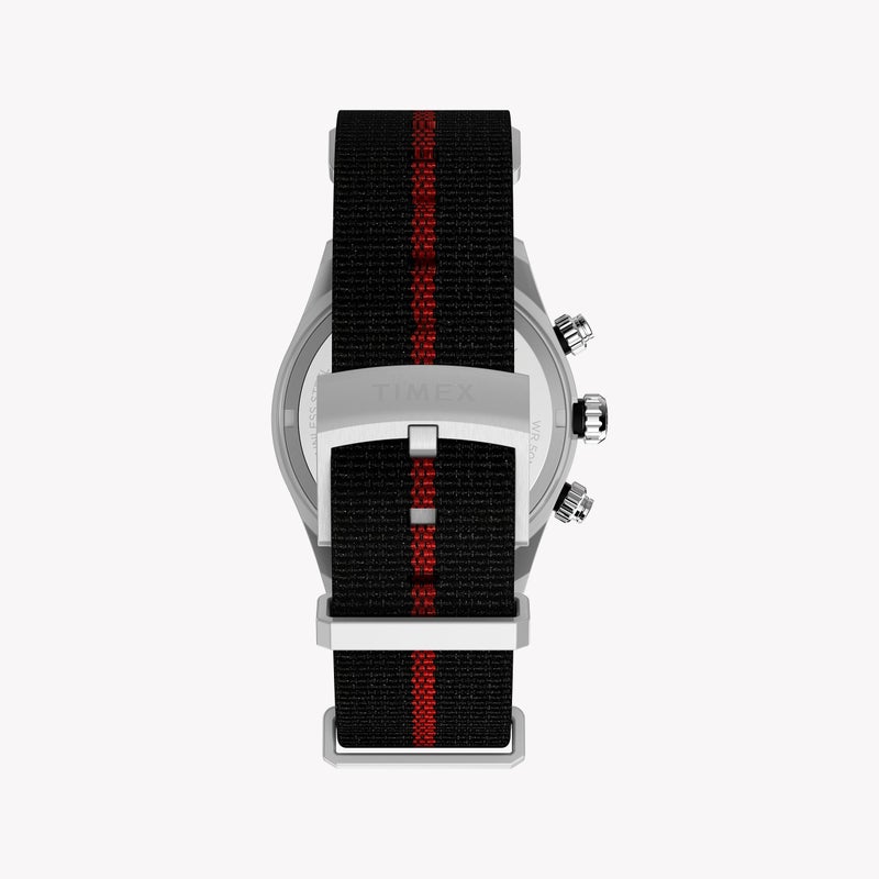 TIMEX Waterbury Heritage Chrono SST Black Dial Fabric Strap TW2Y38900 | Men's Sports Watch - Image 3