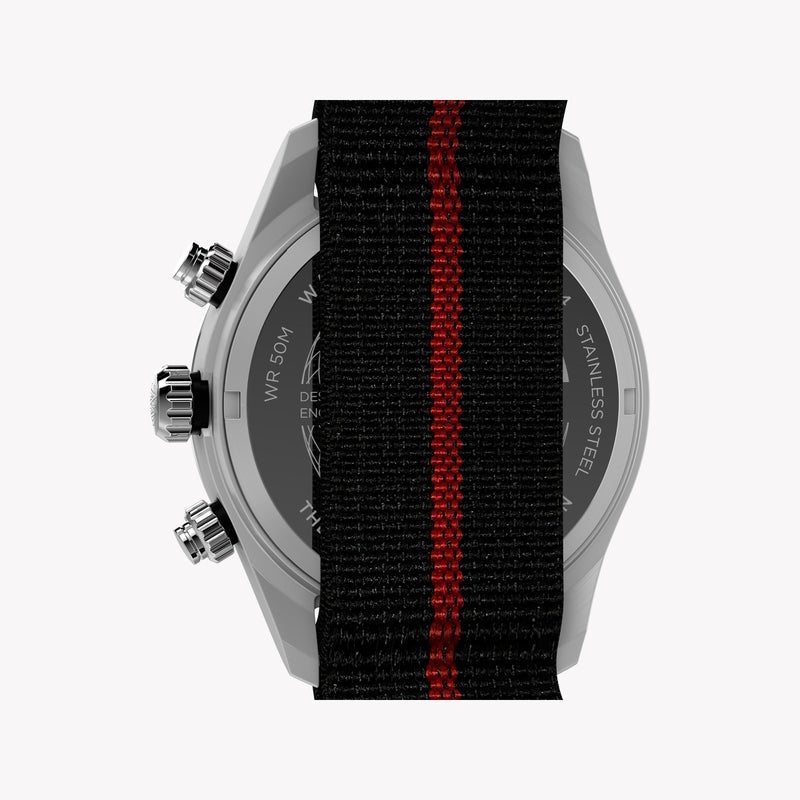 TIMEX Waterbury Heritage Chrono SST Black Dial Fabric Strap TW2Y38900 | Men's Sports Watch - Image 4