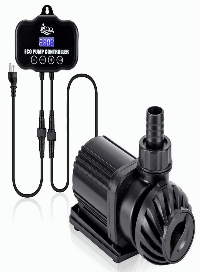 AQQA Controllable Aquarium Water Pump,45W 12000GPH Circulation Make Wave/Feed Mode/20 Options Flow Adjustable, Amphibious Submersible or Land Powerful Return Pump for Saltwater & Freshwater - Image 1
