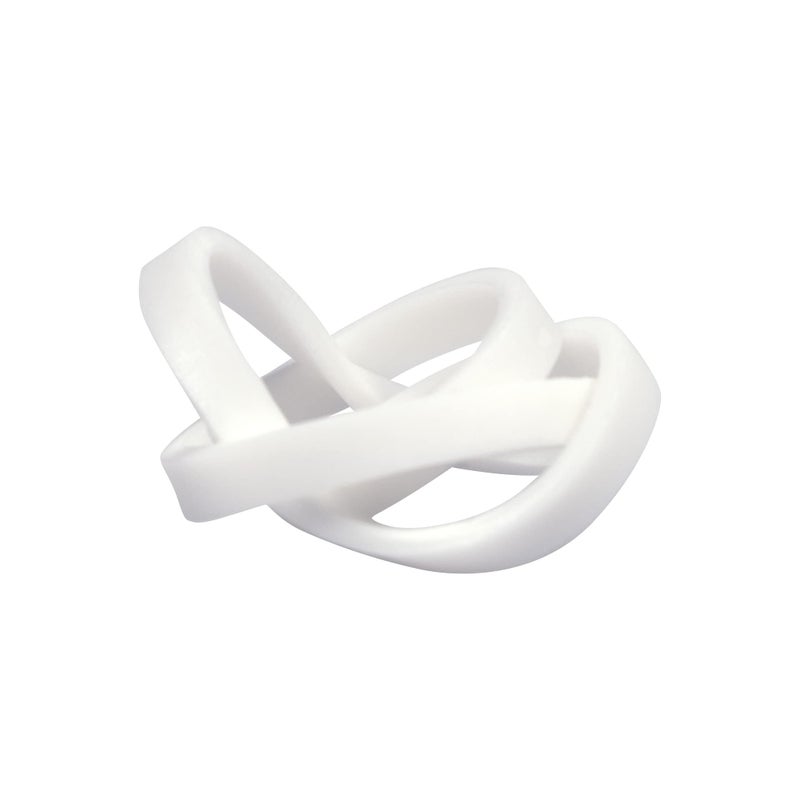 JAM PAPER Colorful Rubber Bands - Size 33 - White Rubberbands - 100/Pack - Image 4
