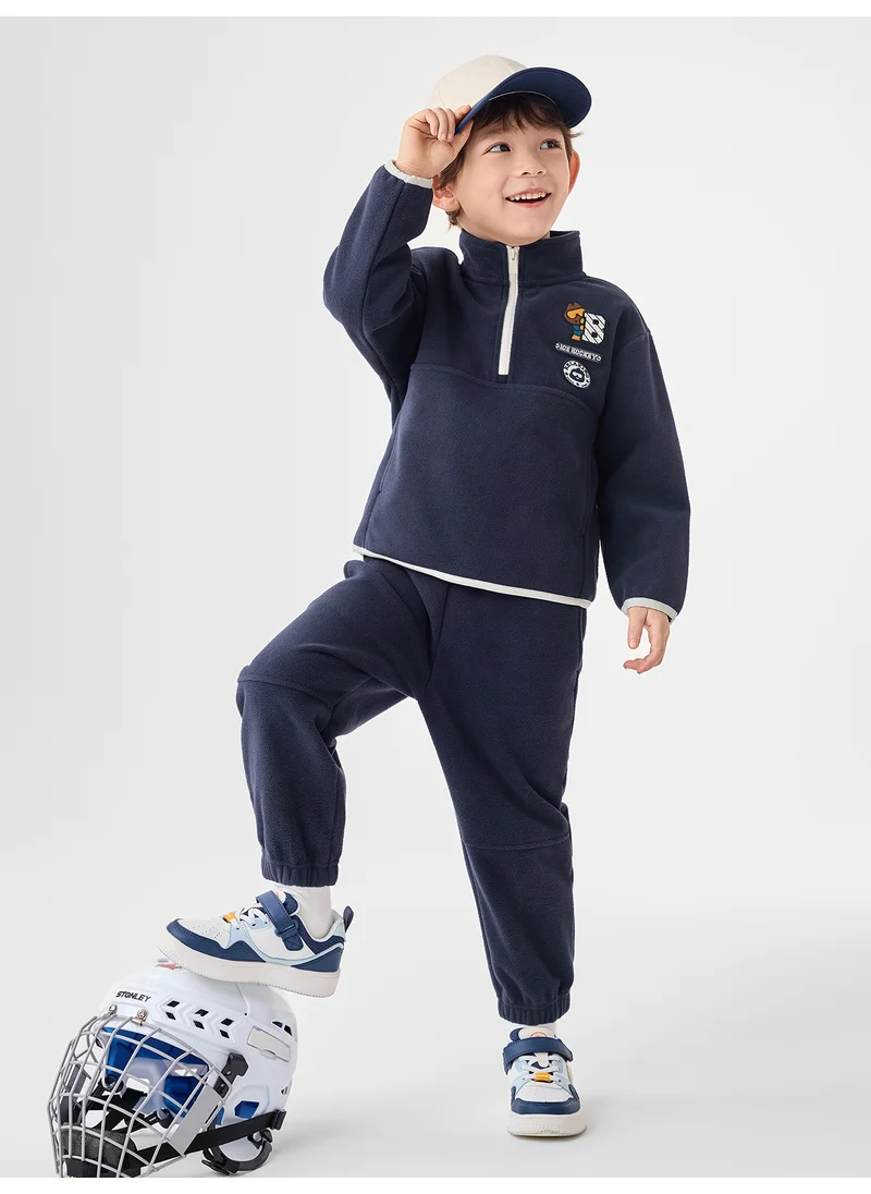 بالابالا Toddler Boy Knit long sleeve suit