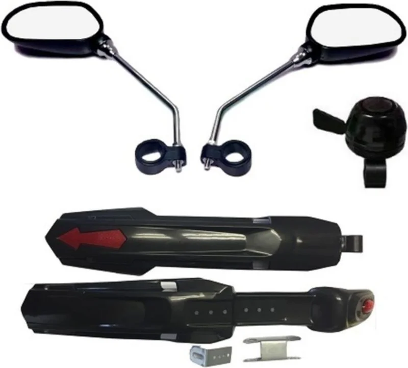 اي سي شوب Jing-Yi Bicycle Mirror JY102 & FENDER Bell Set 3 Piece Accessory Set