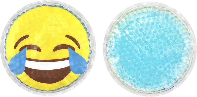 FOMI Hot Cold Kids Emoji Boo Boo Ice Packs 4 Pack by FOMI Care  Fun Childrens Gel Bead Wrap  Pain Relief for Kids Injuries Wisdom Teeth Tired Eyes Headaches  Reusable  4 Inches Each - Image 4