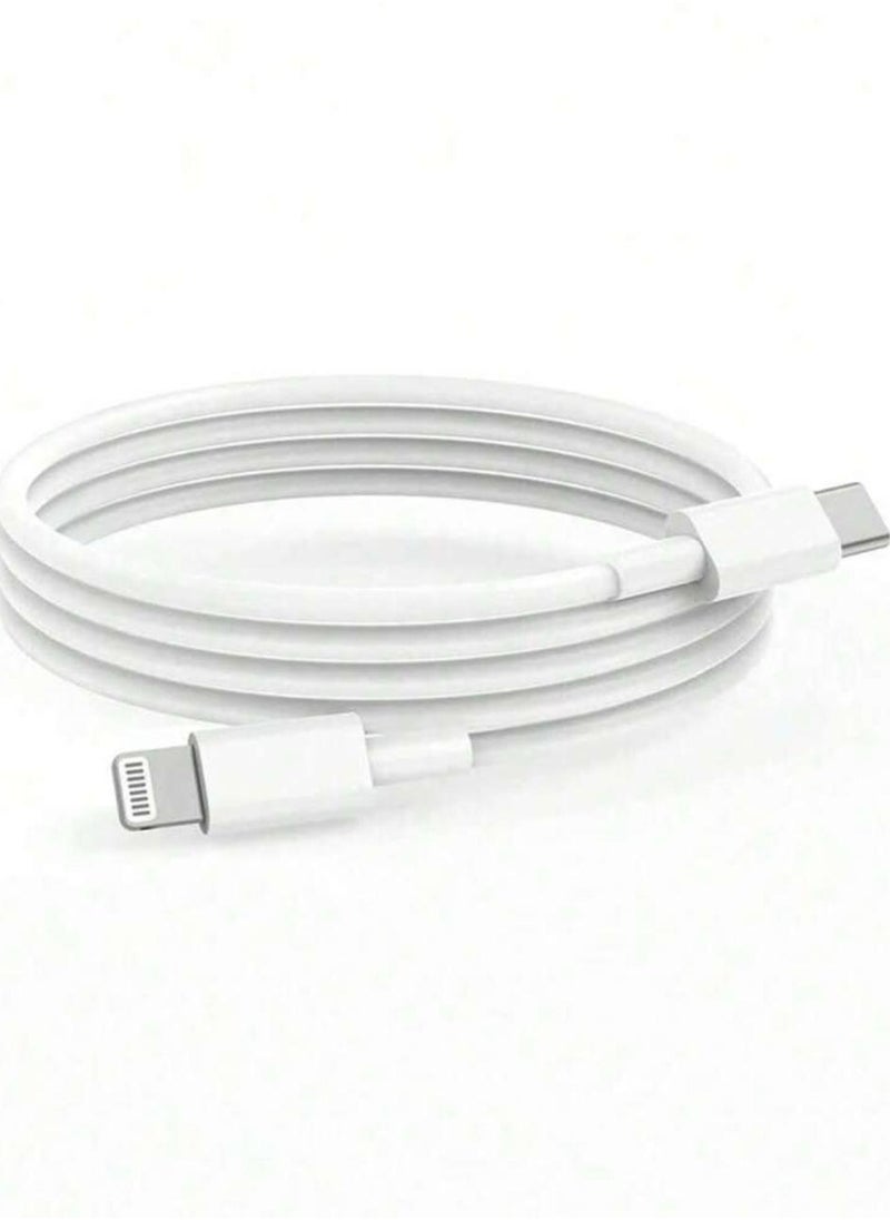 Generic - كابل بيانات شحن سريع 20واط يدعم خاصية Pd، منفذ USB-C إلى منفذ Lightning متوافق مع شاحن iPhone، يتوافق مع خاصية Fast Charging، كابل USB-C إلى Lightning يتوافق مع iPhone 14/13/12/11 X XS XR 8 Plus وأك - Image 1