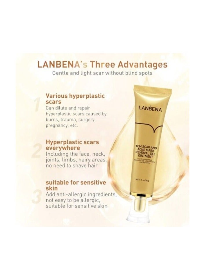 Lanbena TCM Scar and Acne Mark Removal Gel Ointment 30G - Image 4
