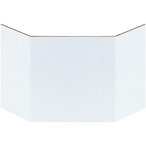 Aviditi Corrugated Cardboard Bin Dividers, 4", White, Case of 100, For Warehouse, Garage and Home Organization - Image 1
