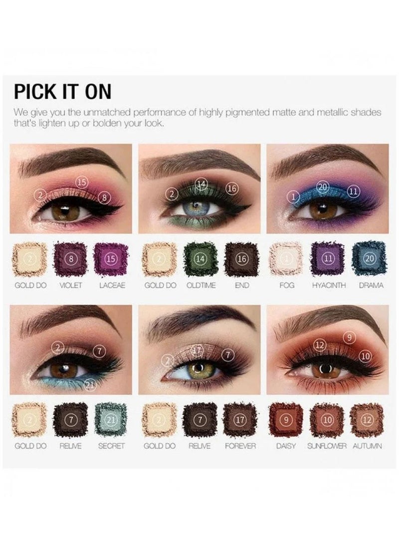 O.TWO.O Darling Eyeshadow Palette 21 Colors Multicolor - Image 3