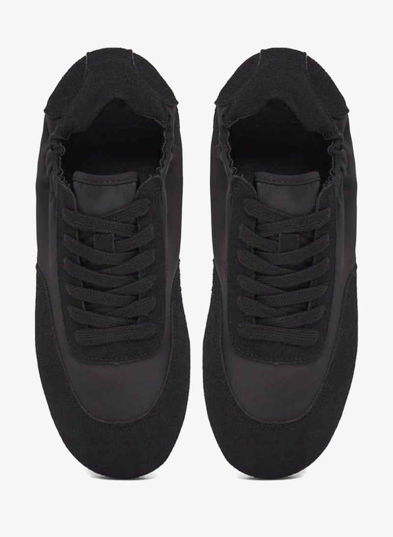 Styli Women Black Elastic Slip On Shoes - Image 5