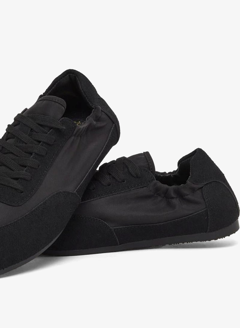 Styli Women Black Elastic Slip On Shoes - Image 3