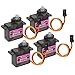Beffkkip 4PCS MG90S 9g Micro Servo Motor Metal Gear for RC Robot Car Plane Helicopter Mini Servos for Arduino Project - Image 3