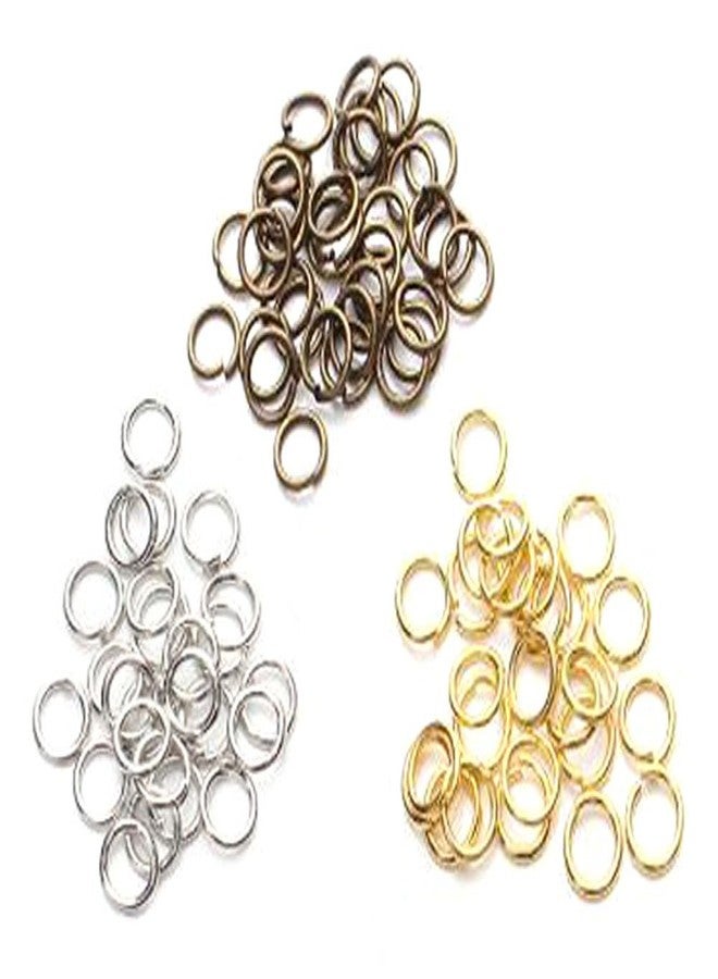 Nicedmm 1450 Pcs Bronze Open Circle Jump Rings - 1 Box 3mm 4mm 5mm 6mm 7mm 8mm 10mm Metal Monocyclic Manual Connection Ring for DIY Handicraft Accessories - Image 4