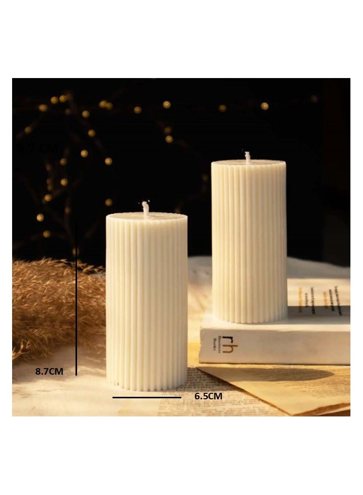 Inches Home 2 Ribbed Candles - Image 2