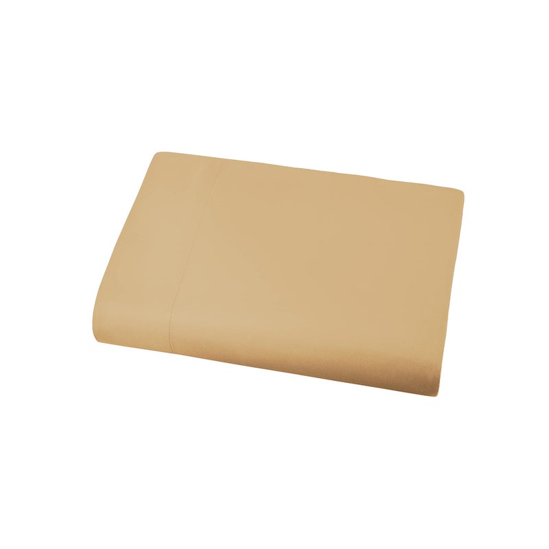 Southshore Fine Living, Inc. Southshore Fine Living Inc King Flat Sheets Only Oversized Flat Sheet 132 x 110 Premium Bedding CaliforniaKing Top Sheet Stays Tucked on Toppers Pillow Tops Gold 