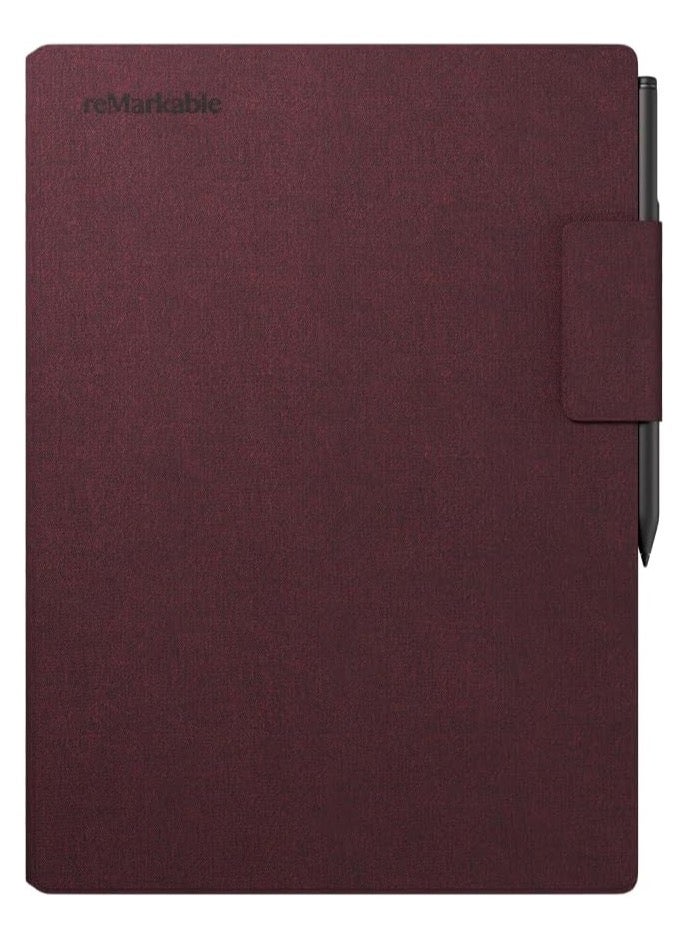 reMarkable Paper Pro - Mosaic Weave Book Folio for Your 11.8'' Paper Tablet - Burgundy - Image 1