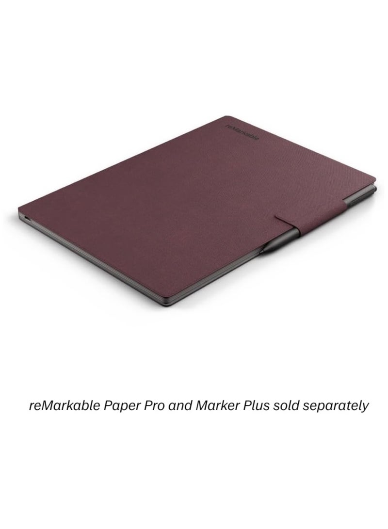 reMarkable Paper Pro - Mosaic Weave Book Folio for Your 11.8'' Paper Tablet - Burgundy - Image 2
