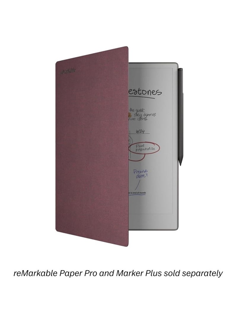 reMarkable Paper Pro - Mosaic Weave Book Folio for Your 11.8'' Paper Tablet - Burgundy - Image 4