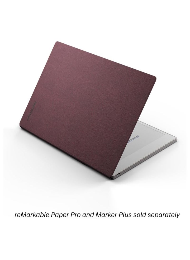 reMarkable Paper Pro - Mosaic Weave Book Folio for Your 11.8'' Paper Tablet - Burgundy - Image 3