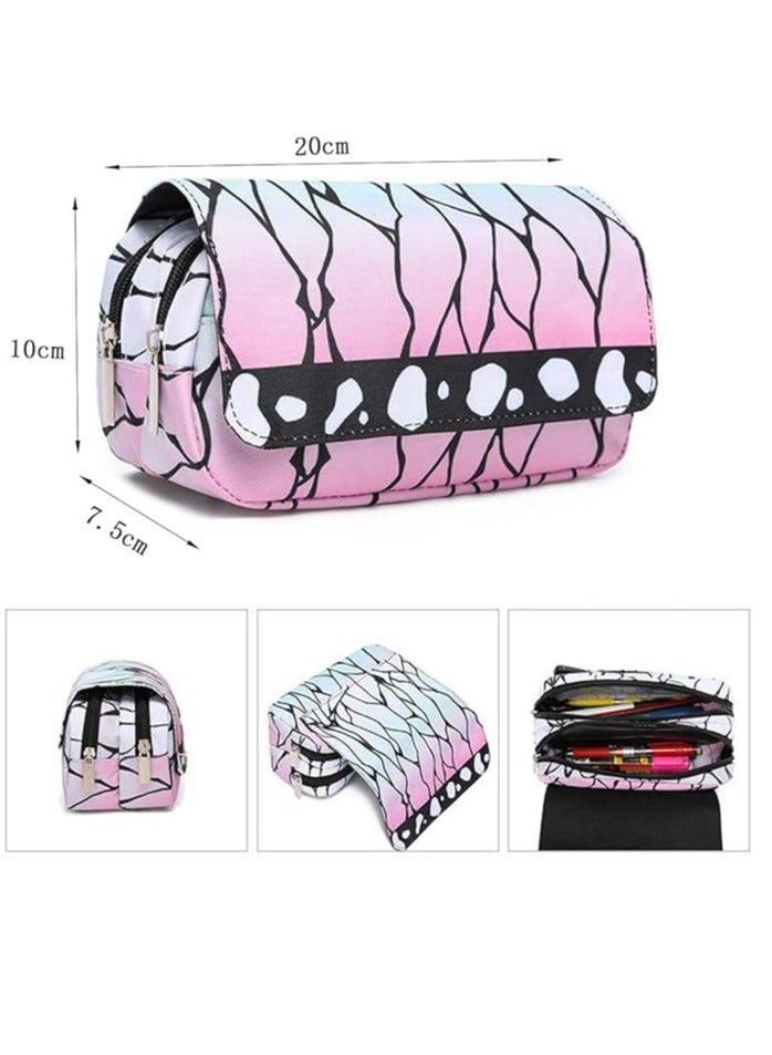 إسكدنيا حقيبة أقلام رصاص أنيمي كامادو تانجيرو نيزوكو كوسبلاي حقيبة أقلام رصاص حافظة أقلام رصاص حقيبة قرطاسية صندوق أقلام رصاص سعة كبيرة مع سحاب - Image 2