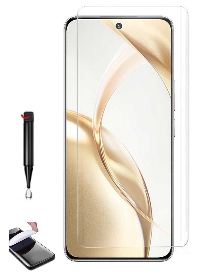 For Honor 200 5G - UV Advanced Premium Tempered Glass Screen Protector Guard , Full Adhesive UV Curved Case Friendly HD Clarity With Installation Kit - Image 1