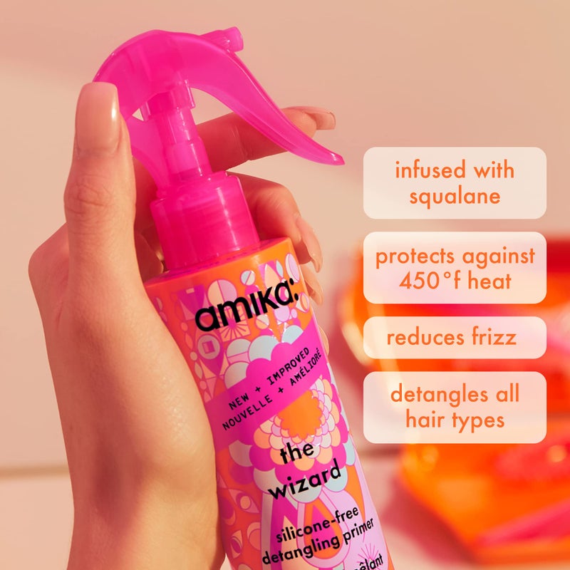 amika the wizard silicone-free detangling primer, 150ml - Image 3