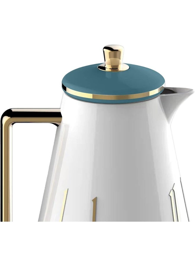 السيف  طقم ترمس القهوة والشاي جود مكون من قطعتين من السيف 1 لتر بلاستيك أخضر داكن - Image 3