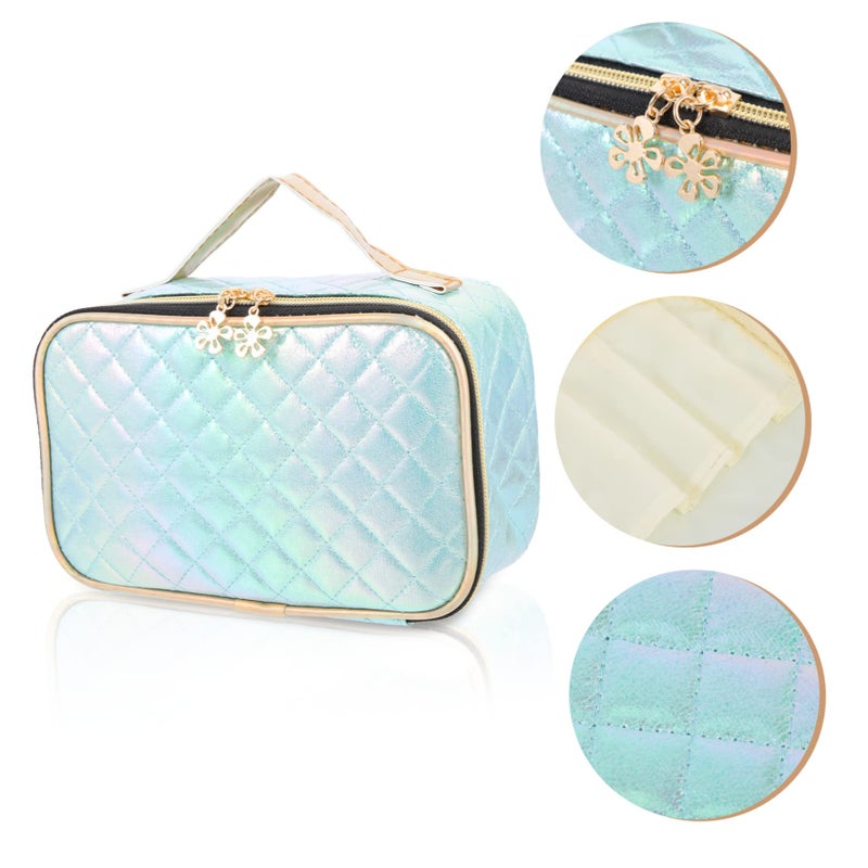 Large Capacity Multipurpose Diamond Shaped Storage Organizer Bag for Travel Makeup and Daily Use Portable Easy to Clean - Image 3